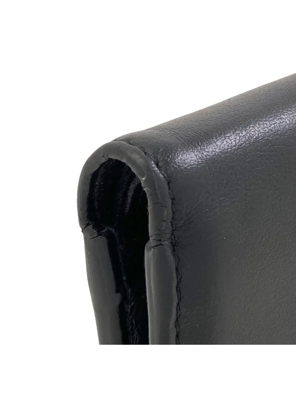 Celine Logo Bifold Wallet Leather